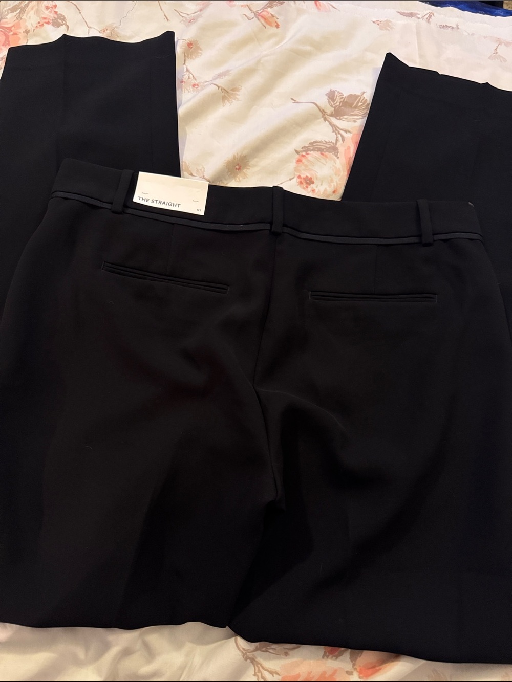 Ann Taylor Black Straight Trousers